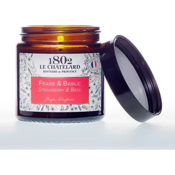 Svíčka Le Chatelard 1802 Svíčka - Jahody a bazalka 80g