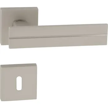 Interiérové dveře LINHA 1 - HR 2736 Q Provedení: madlo / klika levá s otvorem PZ (otvor pro vložku) (skladem 2 ks), Povrch: VONS - Velvet nikl ( 51 ) 8584138033892