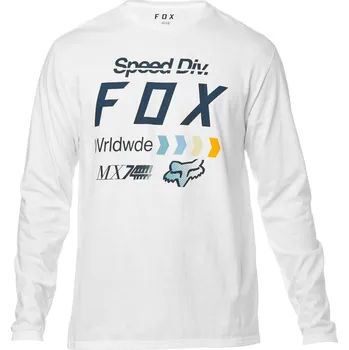 Pánské tričko FOX Murc Ls Tee -L, Optic White, LFS 22060-190-MASTER