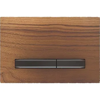 Geberit Sigma50 ovládací tlačítko, pro 2 množství splachování, ořech americký/černý chrom (115.671.JX.2)