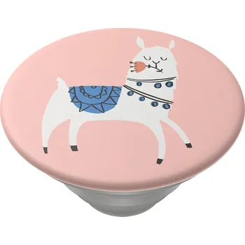 PopSockets PopTop Gen.2, Loyal Llama Lover, lama na růžovém pozadí, výměnný vršek