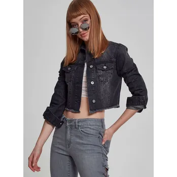 Dámský bomber bunda dámská URBAN CLASSICS - Denim - TB1543 - XL