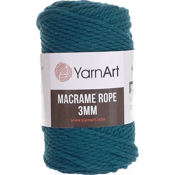 Příze YarnArt Macrame Rope 789, 3mm - petrolej