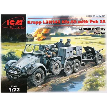 Plastikový model 1:72 Krupp L2H143 Kfz.69 with PaK-36