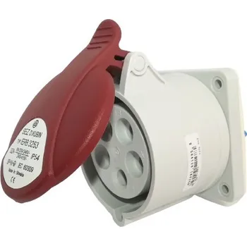 Elektrická zásuvka Průmyslová zásuvka vestavná IERB 1653 400V, IP54, 16A, 5-pól bezšroubová (SEZ IERB 1653)