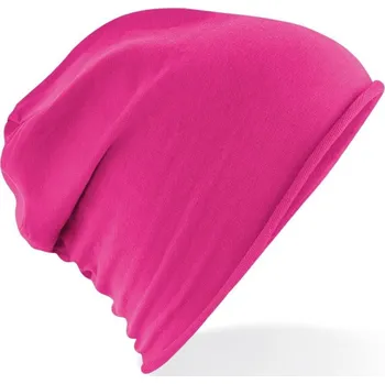 Pokrývka hlavy Beechfield Čepice bavlněná Žerzejová B361 Barva: Růžová fuchsie