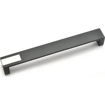 Nábytkové kování Hettich INTRA černá matná/ nerez 192 mm