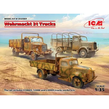 Plastikový model 1:35 Wehrmacht 3t Trucks Diorama Set