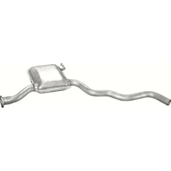 Střední díl výfuku Výfuk POLMO - střední tlumič - díl výfuku FORD Scorpio I 2.4i, FORD Scorpio I 2.9i 4X2 + 4X4, FORD Scorpio I 2.9i 4X4 (PR 08.270 [278-017])