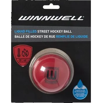 Hokejová tréninková pomůcka Balónek Winnwell (carded), červená, Hard Winnwell