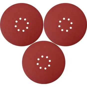 Brusný papír Brusný papír YATO 3 ks, kulatý 225mm, P120 se suchým zipem, YT-83474
