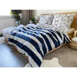 BedTex Stella modré 140 x 200, 70 x 90 cm zipový uzávěr