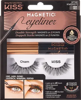 Umělé řasy KISS Magnetic Eyeliner & Lash Kit 07 Charm
