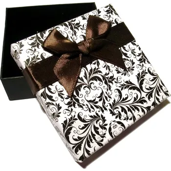 Dárková krabička Krabička hnědá - 80x80x25mm