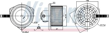 Ventilátor topení a klimatizace Nissens 87142