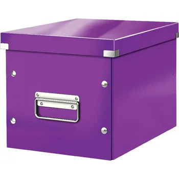 Archivační box Krabice Leitz Click & Store - M střední / purpurová