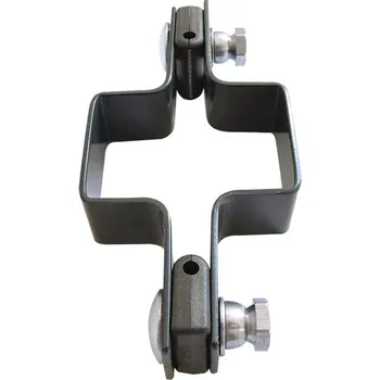 Příslušenství pro plot Objímka průběžná na sloupek ZnPVC 60x40mm antracit