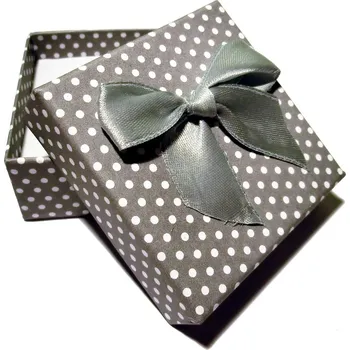 Dárková krabička Krabička šedá - 60x60x25mm