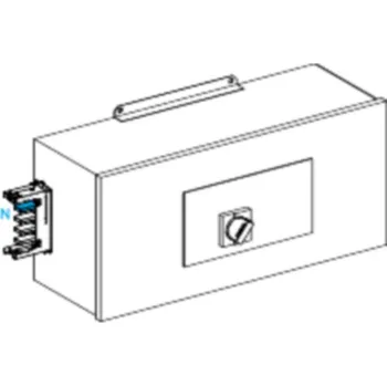 Šatní skříň KSA250ABDD4 Koncová napájecí skříň 250 A pravá s jištěním, Schneider Electric