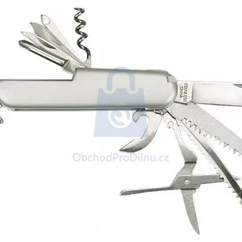 Pracovní nůž Nůž multifunkční skládací, 11 dílů, Topex stříbrný, balení 1 ks