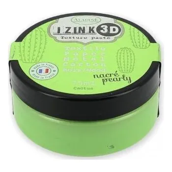 Speciální výtvarná barva Izink pasta 3D, 75 ml - Cactus, perleťová světle zelená