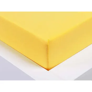 Prostěradlo Jersey prostěradlo žluté 160x200x15
