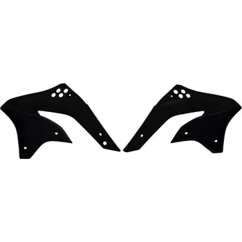 RACETECH kryt chladiče KAWASAKI KXF 450 06-08, barva černá (CVKXFNR0046) (KA03770001)