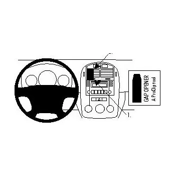 Brodit ProClip montážní konzole na palubní desku pro Kia Spectra 5 07-09, 854147