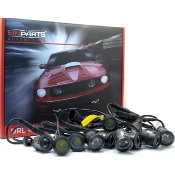 Přední světlomet Einparts Denní svícení DRL 402 MINI SMOKE, 10 LED čoček 23 mm