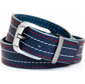 Opasek Kožený opasek trikolórový Rozměry opasku: Obvod pasu: 95 cm (Celková délka: 110cm)