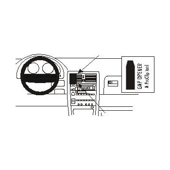Brodit ProClip montážní konzole na palubní desku pro Lexus LS Series 90-94, 852748