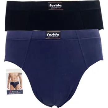 Trenýrky Pánské Slipy (2 ks v balení) Fusida mix barev N-148 Barva: Vícebarevné 1, Velikost: L