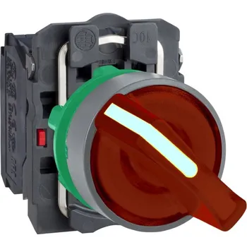 vypínač a zásuvka XB5AK124M5C0 RU Ovládač otočný provětlený 2 pozice pevné 230vAC speciální popis ŠE, Schneider Electric