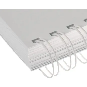 Vázací hřbet Kovový hřbet 3:1, 14,3 mm (do 120l), 100 ks - bílá