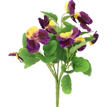umělá květina Autronic Maceška purpurová KT7128