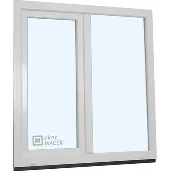 Okno Plastové okno - KNIPPING 70 AD, 1200x1500 mm, FIX/OS, bílá + příslušenství a montážní materiál zdarma