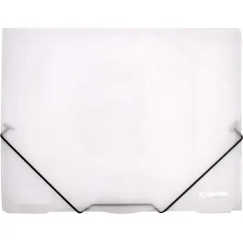 Desky s gumou eColection A4 / 3 klopy / čirá