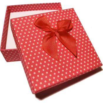 Dárková krabička Krabička červená - 80x80x30mm