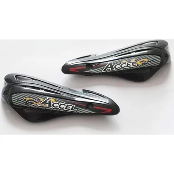 Motocyklový chránič ACCEL náhradní plastové kryty rukojetí HGS 10,11,12 barva černá