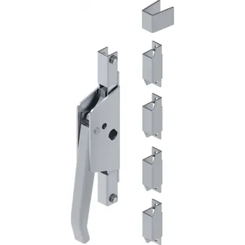 Příslušenství pro plot FAC Páková dvousměrná zástrčka dveřního křídla s mosaznou pákou VL0560.001