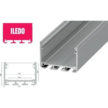 LED lišta LEDLabs Hliníkový profil LUMINES ILEDO 3m pro LED pásky, stříbrný