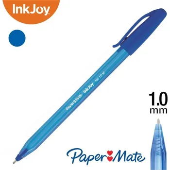 Kuličkové pero PaperMate InkJoy 100 - s víčkem, 1 mm modré 4ks