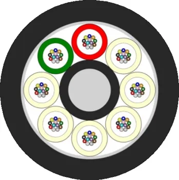 elektrický kabel GFOM4S48WLU-Eca Optický kabel, MLT multi-loose tube gelový, 48vl. (4x12) OM4, univerzální, LSHF Eca, černý