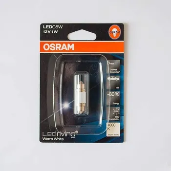 Autožárovka OSRAM žárovka LED RIVING WARM WHITE 4000K 1W 12V SV8.5-8 C5W