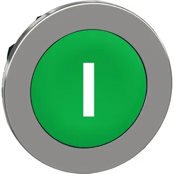vypínač ZB4FA331 Ovládací hlavice stiskací se symbolem, zapuštěná montáž, Zelená, Schneider Electric
