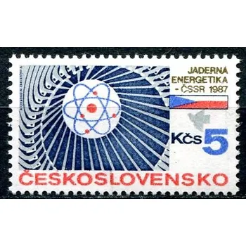 Poštovní známka Českosloveská pošta (1987) č. 2789 ** - Československo - Jaderská energetika v ČSSR