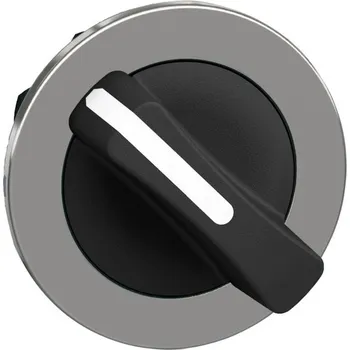 vypínač a zásuvka ZB4FDCUST01 Ovládací hlavice otočná, zapuštěná montáž, Černá, 2 pozice pevné, Schneider Electric