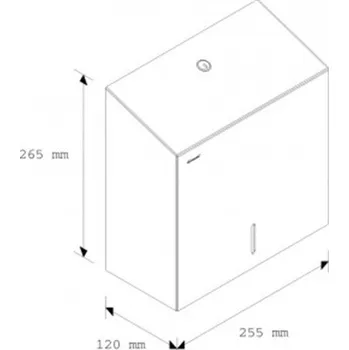 Papírový ručník MERIDA Pap. ručníky v rolích MAXI - 2vr., bílé, (6rol/bal) PR11