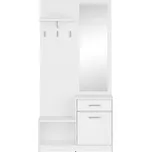 BRW Nepo Plus Předsíňová stěna PPK Bílá