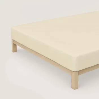 Prostěradlo Prostěradlo Jersey 140x200-160x220x30 ecru elastan Schlafgut
